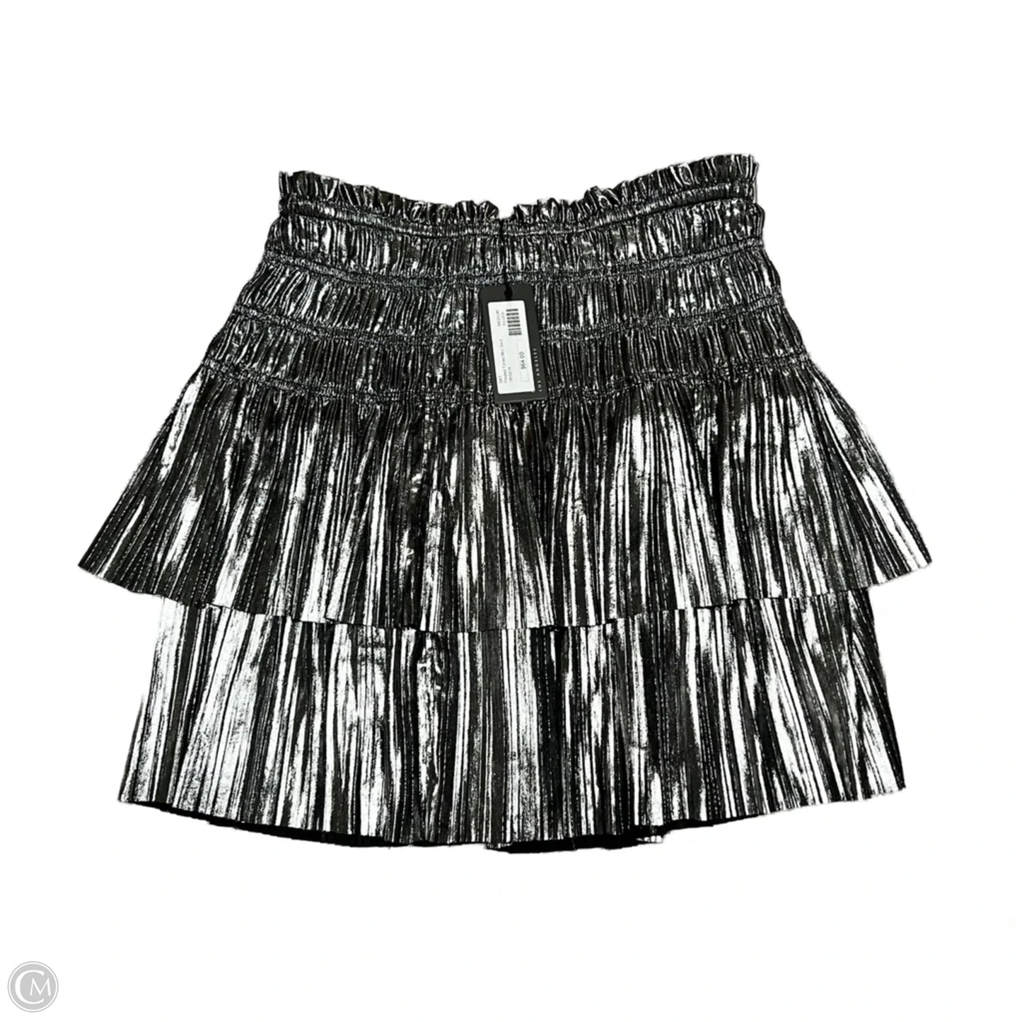 Skirt Mini & Short By Current Air In Silver, Size: 8