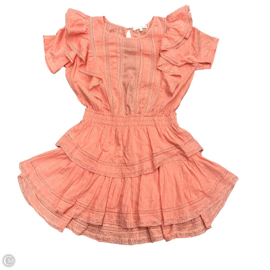 Dress Casual Short By Loveshackfancy In Peach, Size: M