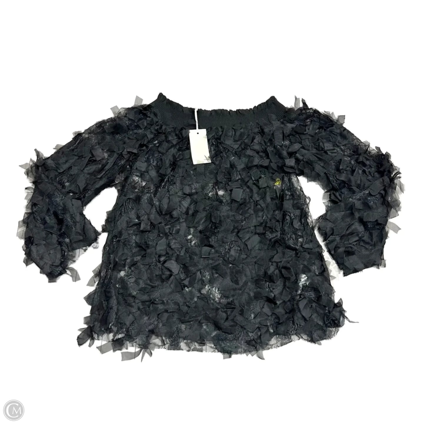 Top Long Sleeve By The Sang In Black, Size: S