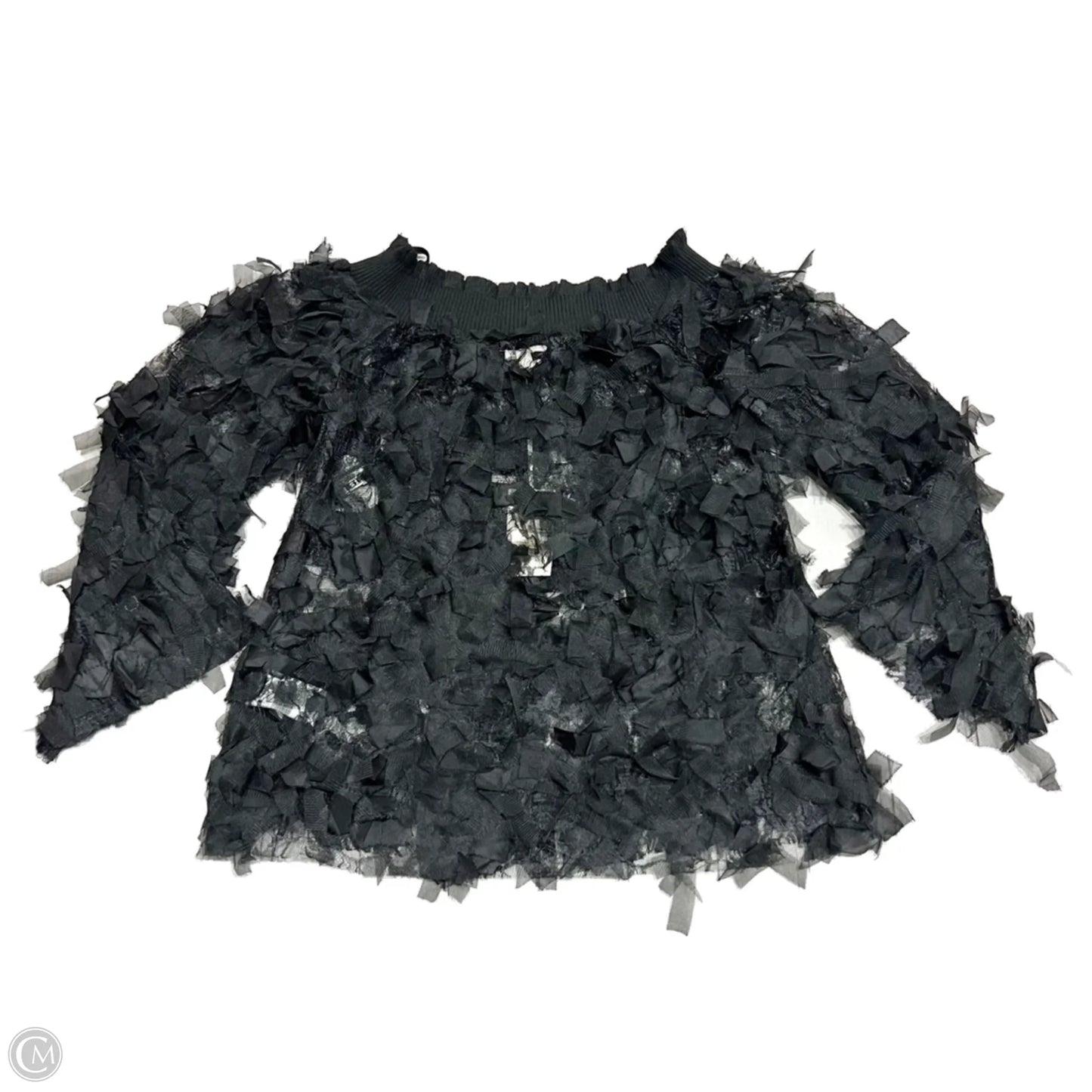 Top Long Sleeve By The Sang In Black, Size: S