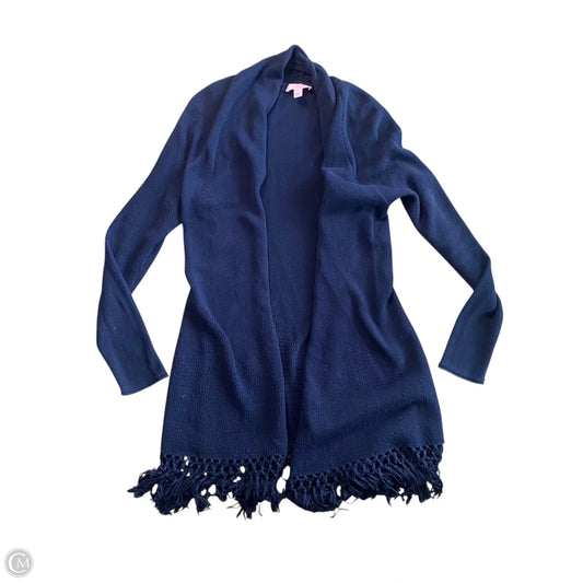 Sweater Cardigan Designer By Lilly Pulitzer In Blue, Size: Xs