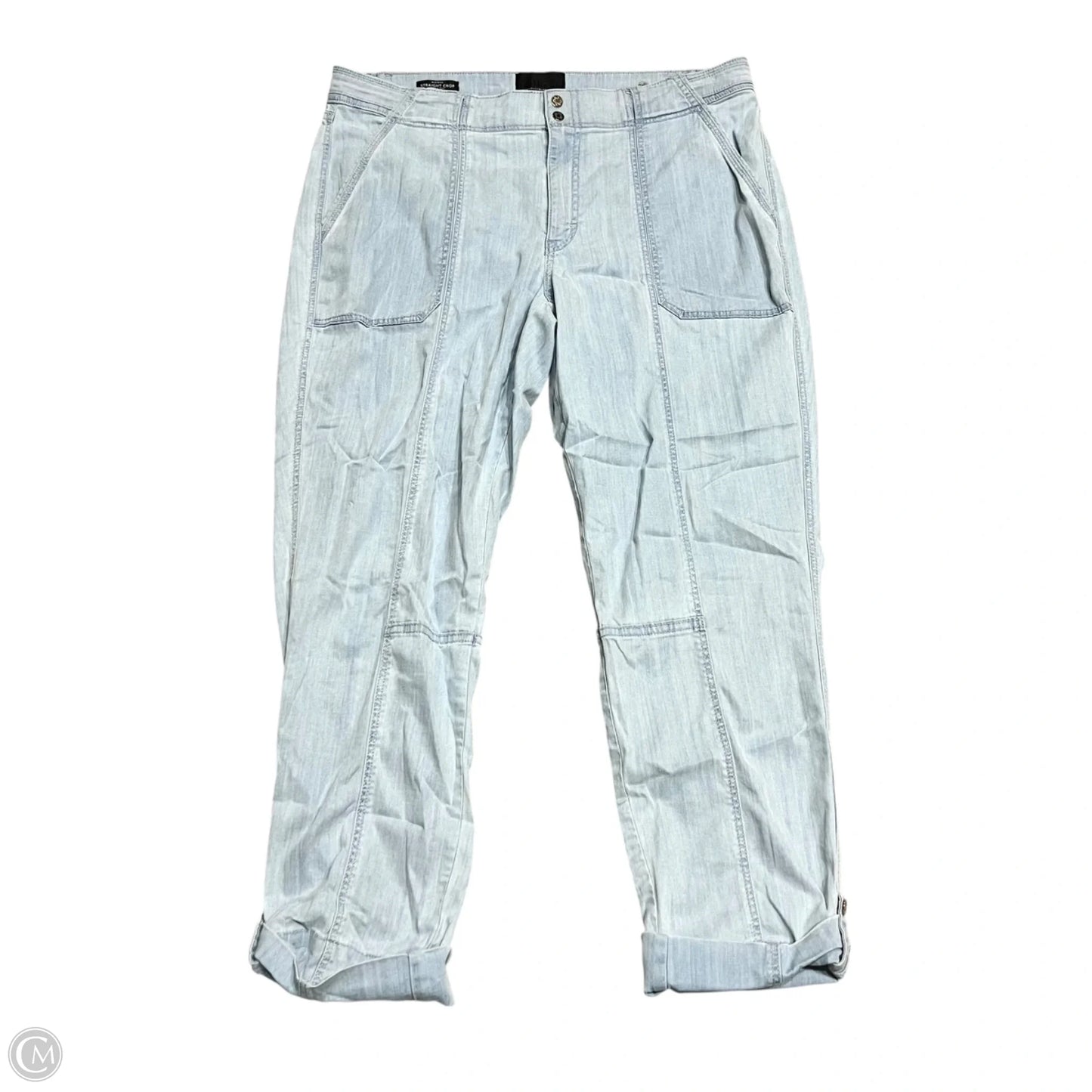 Jeans Straight By White House Black Market In Blue Denim, Size: 14