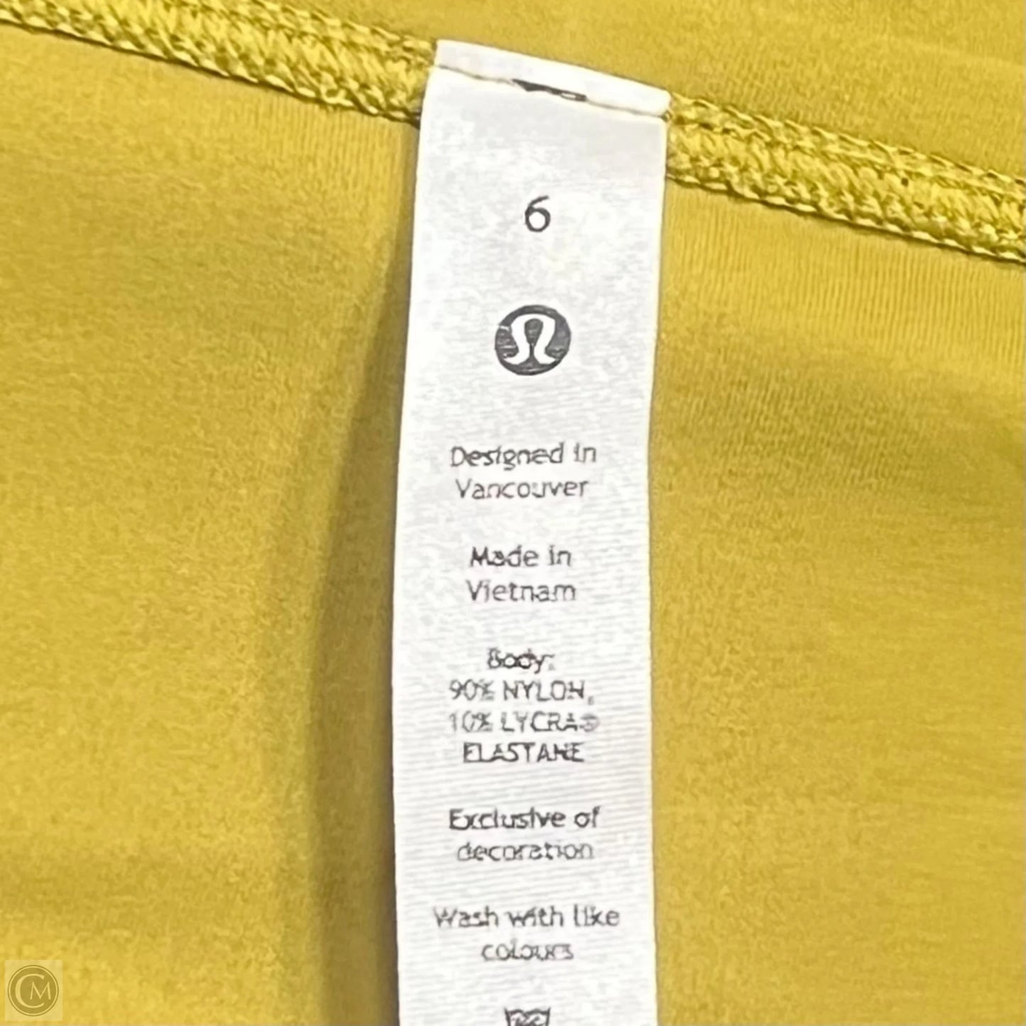 Athletic Top Long Sleeve Crewneck By Lululemon In Chartreuse, Size: S
