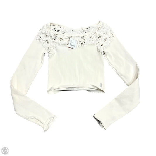Top Long Sleeve By Free People In Cream, Size: Xl