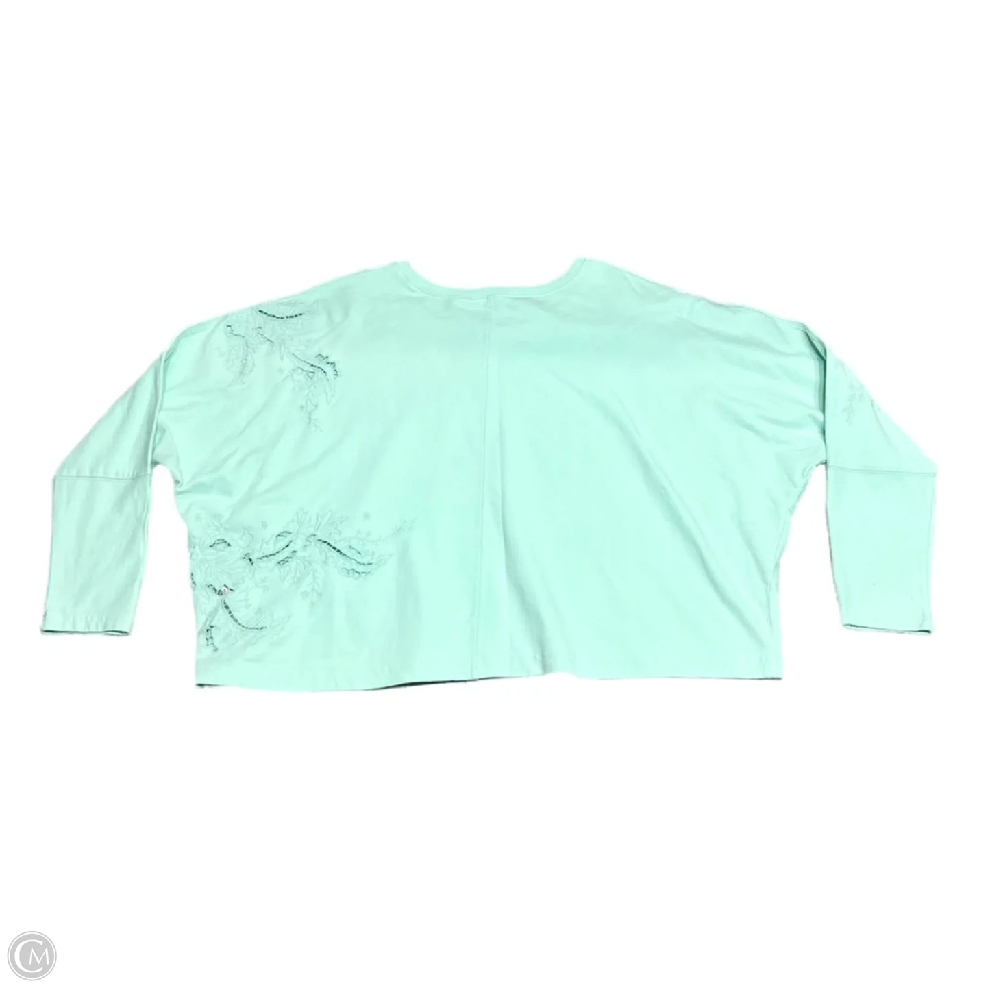 Sweatshirt Crewneck By Anthropologie In Aqua, Size: L