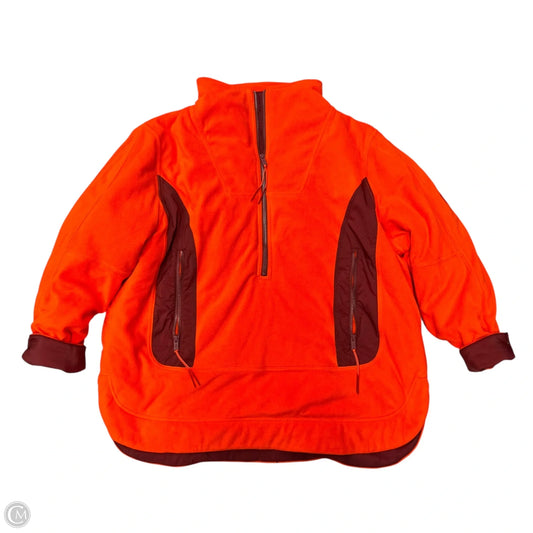 Sweatshirt Collar By Free People In Orange, Size: L