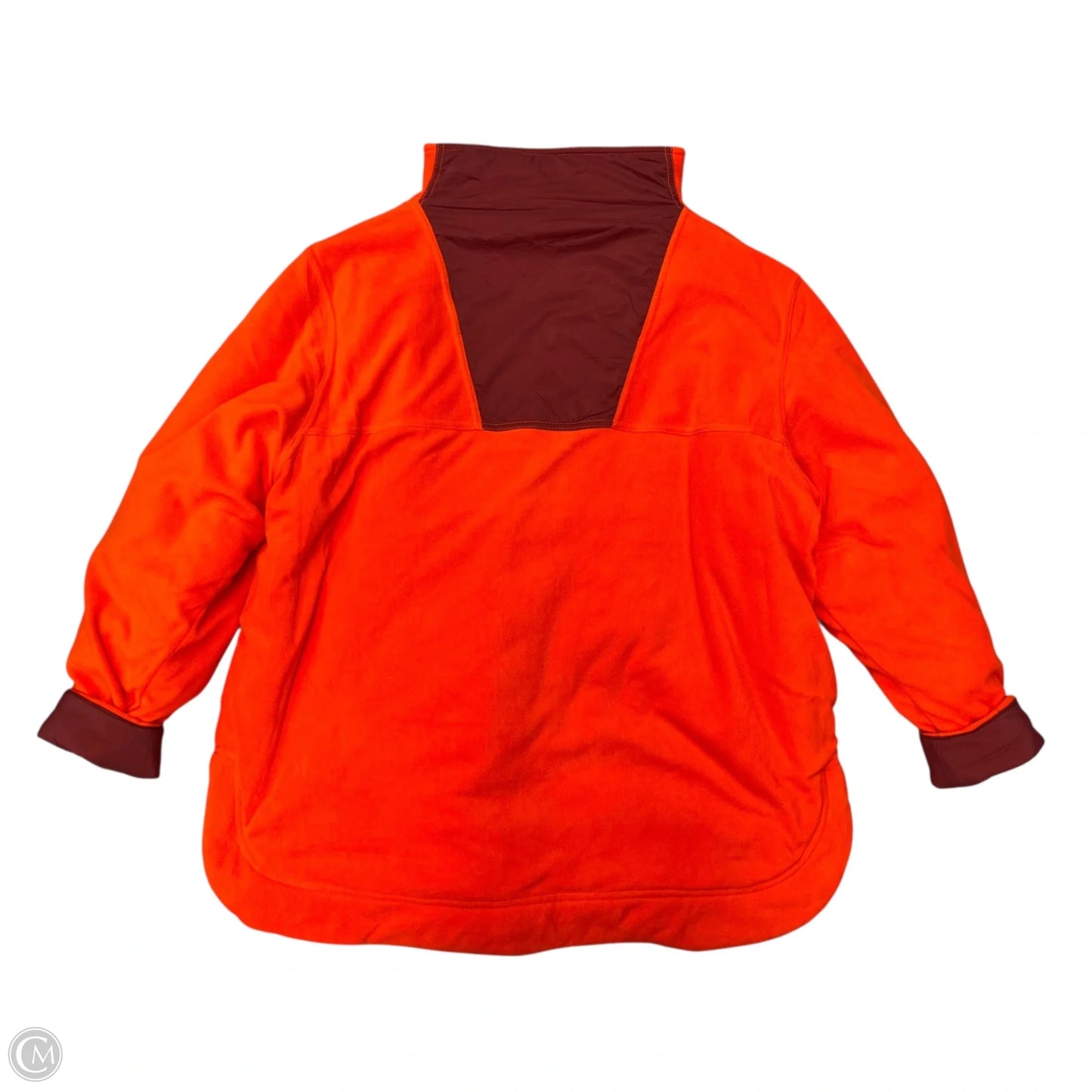 Sweatshirt Collar By Free People In Orange, Size: L