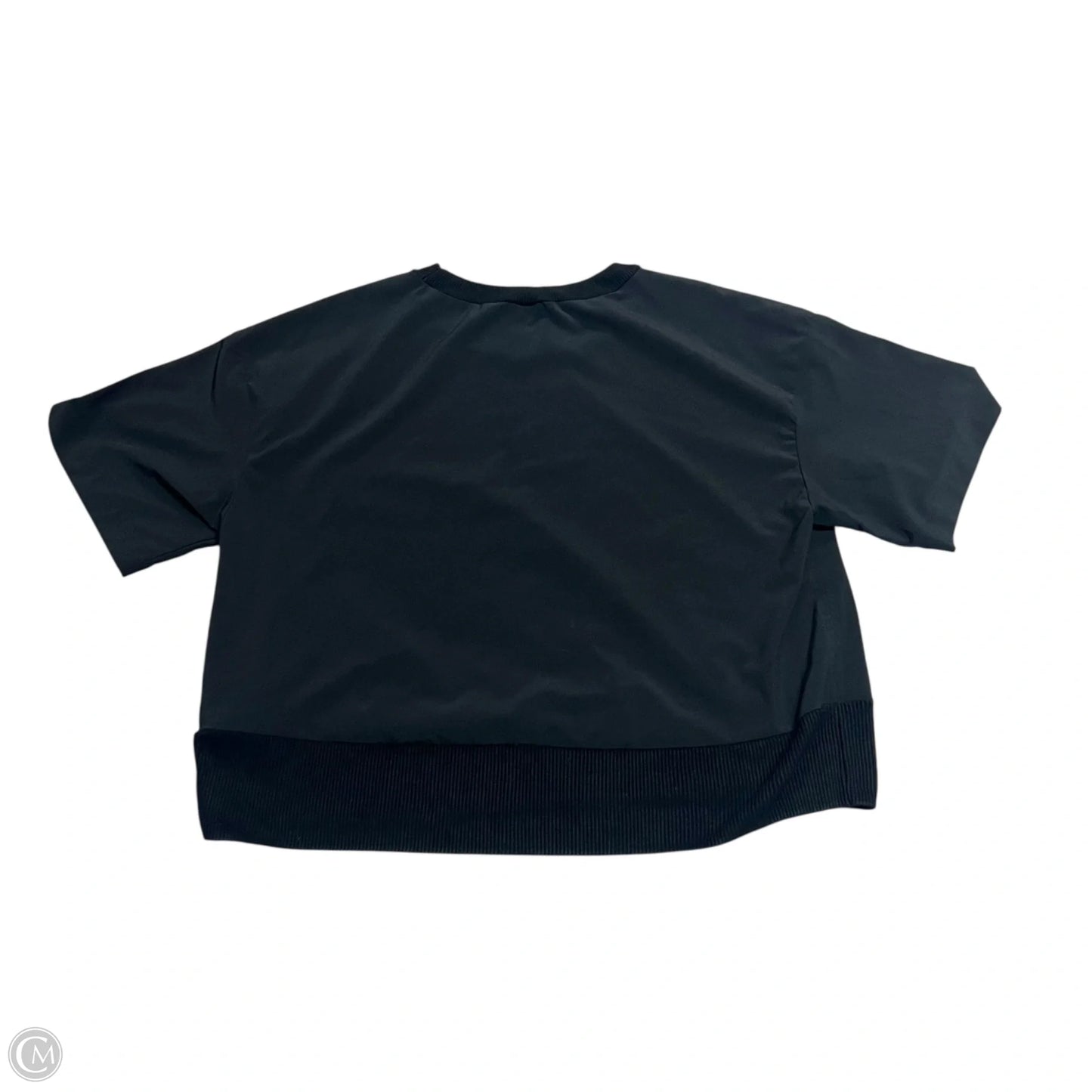 Athletic Top Short Sleeve By Athleta In Black, Size: S