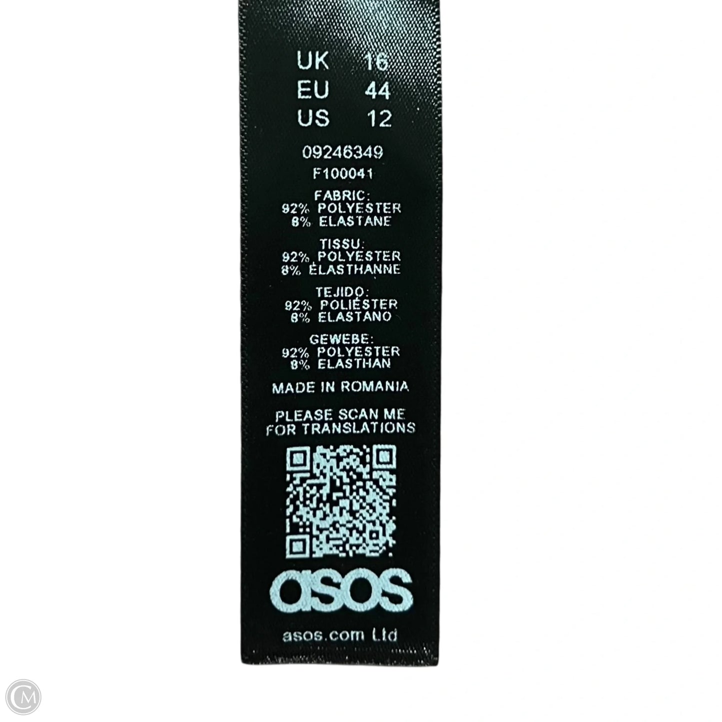 Dress Party Long By Asos In Brown, Size: L