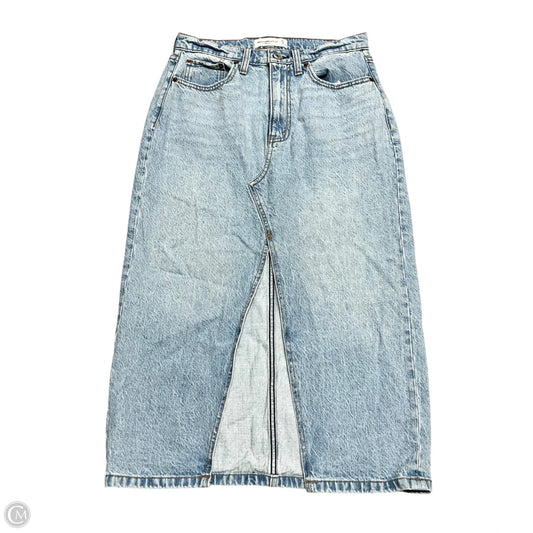 Skirt Maxi By Abercrombie And Fitch In Blue Denim, Size: 4
