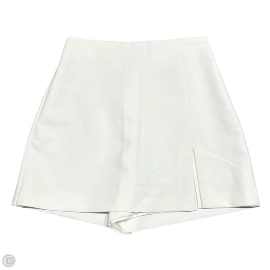 Skort By Zara In Cream, Size: S