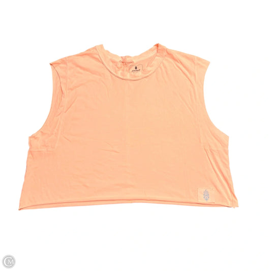 Athletic Tank Top By Free People In Orange, Size: L