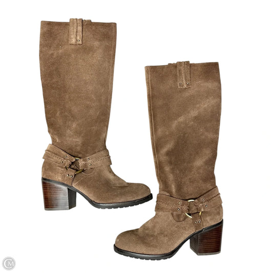 Boots Knee Heels By Jessica Simpson In Bronze, Size: 7.5