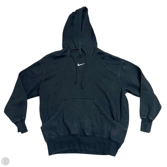 Sweatshirt Hoodie By Nike In Black, Size: M