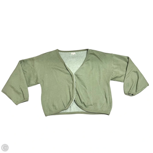 Sweater Cardigan By Donni In Green, Size: L