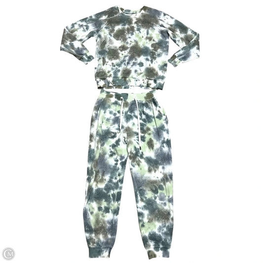 Pants Set 2pc By Feat In Green & White, Size: 8