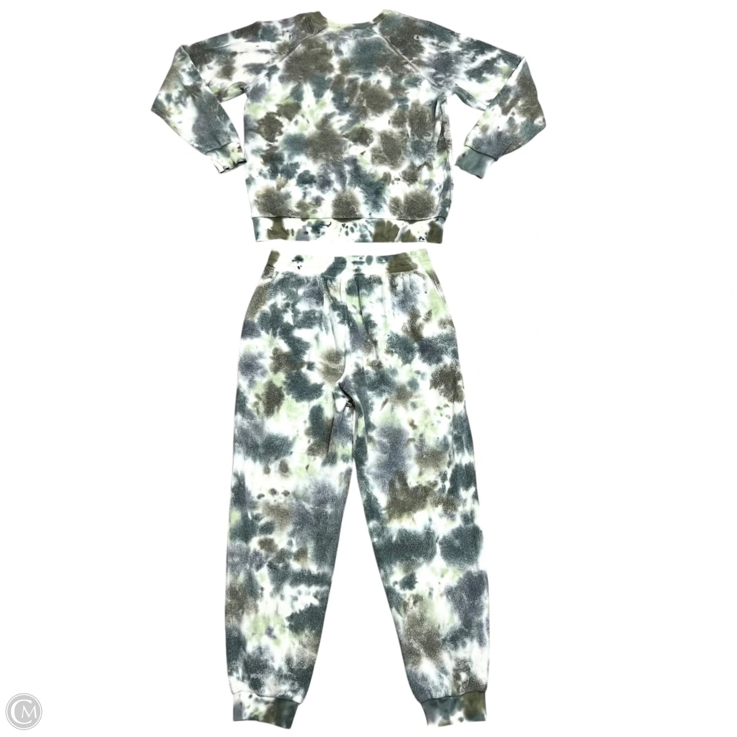 Pants Set 2pc By Feat In Green & White, Size: 8