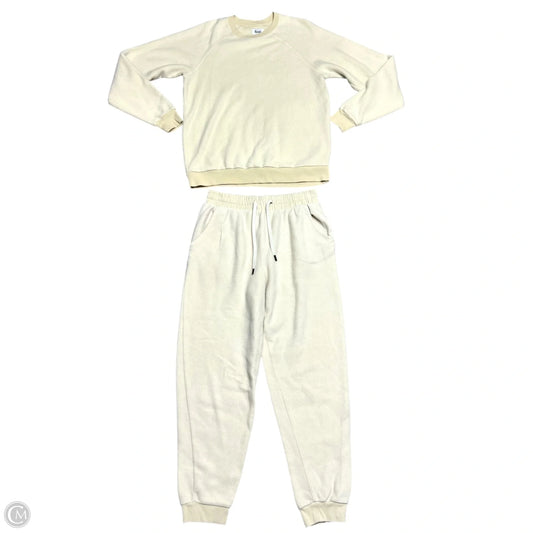 Pants Set 2pc By Feat In Cream, Size: 8