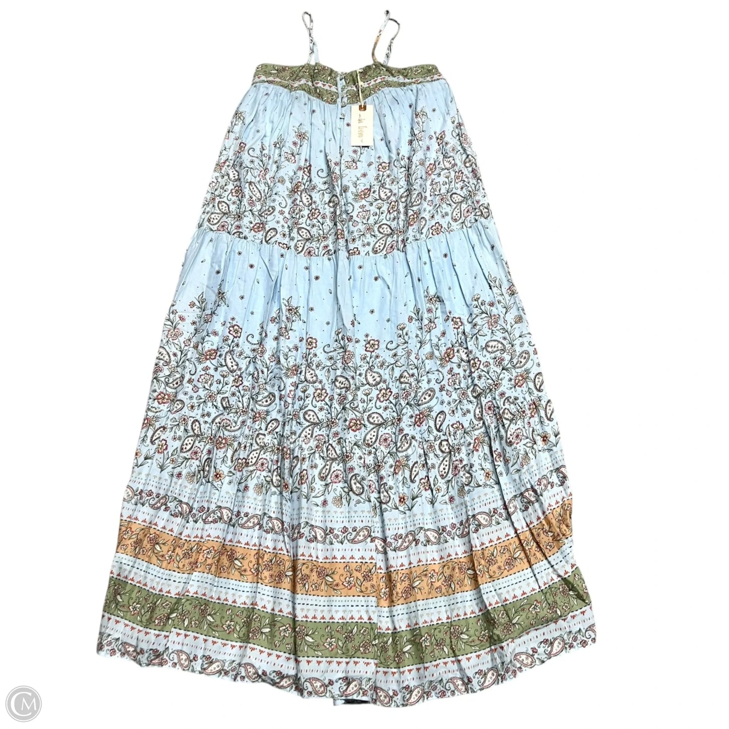 Dress Casual Maxi By In Loom In Blue & Green, Size: S