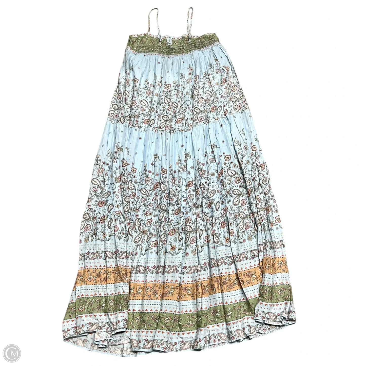 Dress Casual Maxi By In Loom In Blue & Green, Size: S