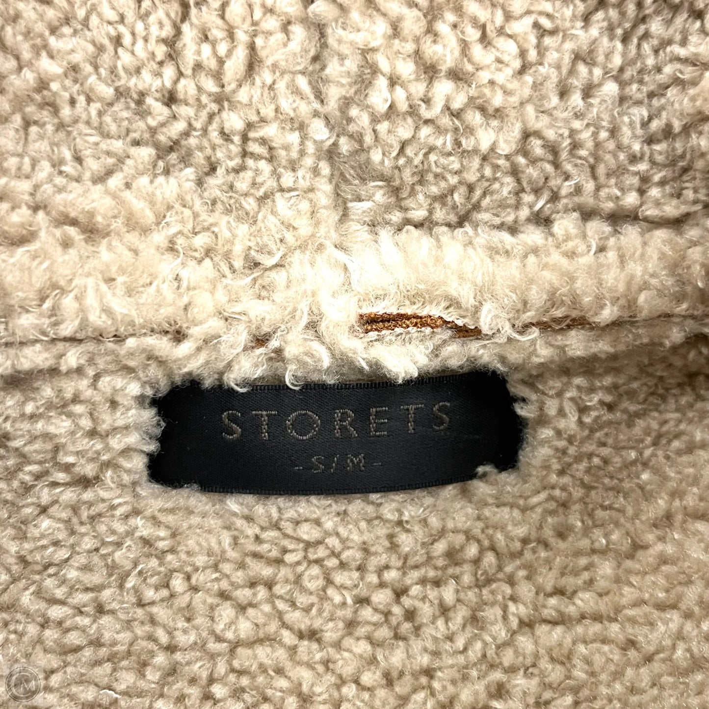 Jacket Faux Fur & Sherpa By Storets In Brown, Size: S