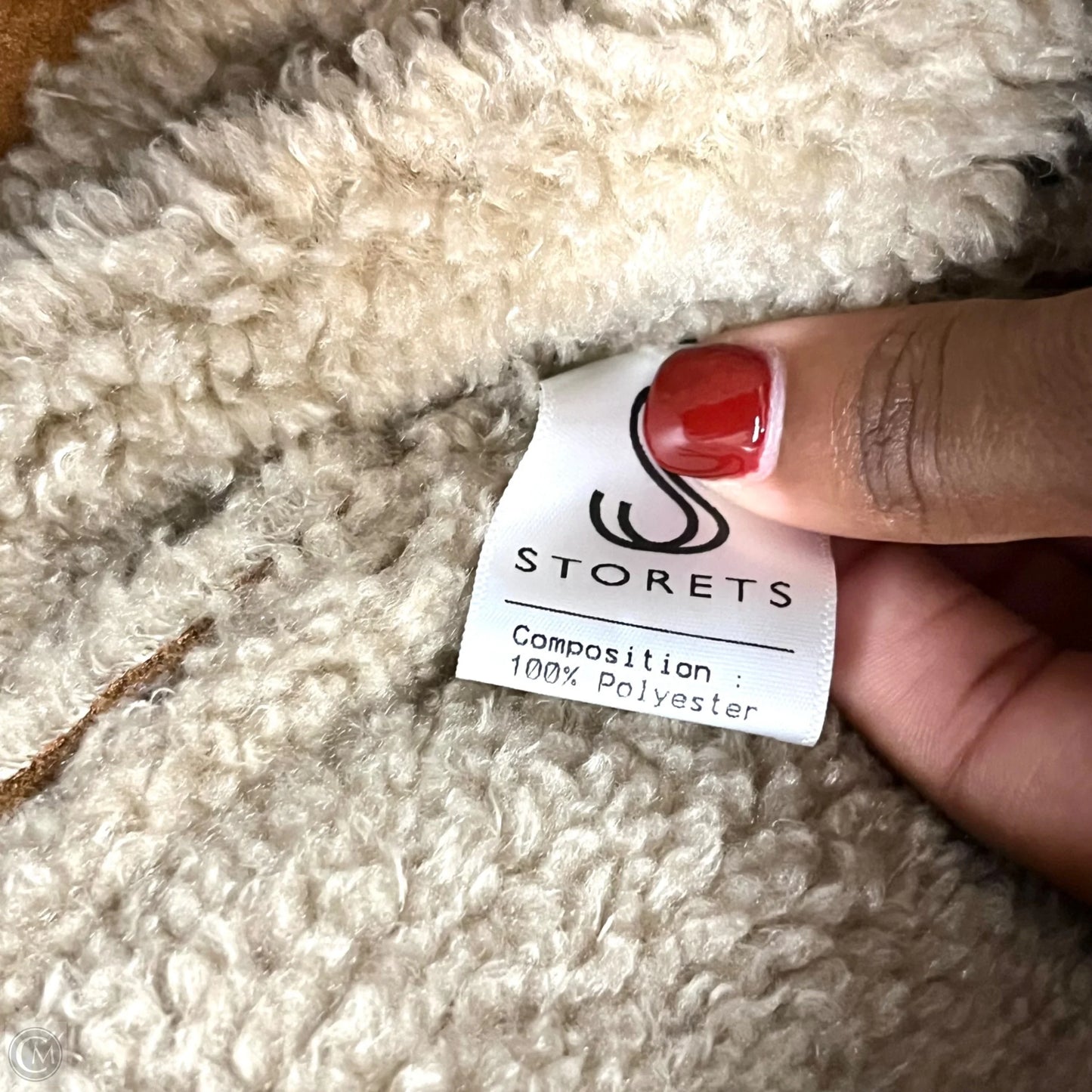 Jacket Faux Fur & Sherpa By Storets In Brown, Size: S