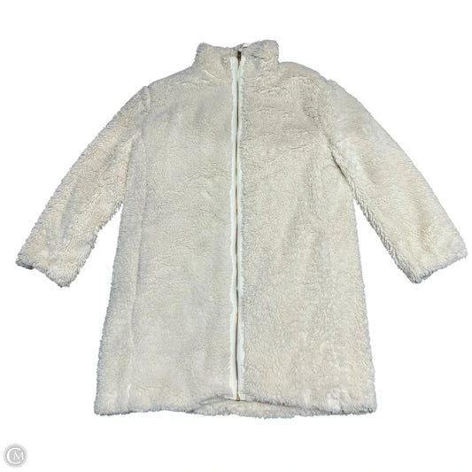 Coat Faux Fur & Sherpa By Gap In Cream, Size: M