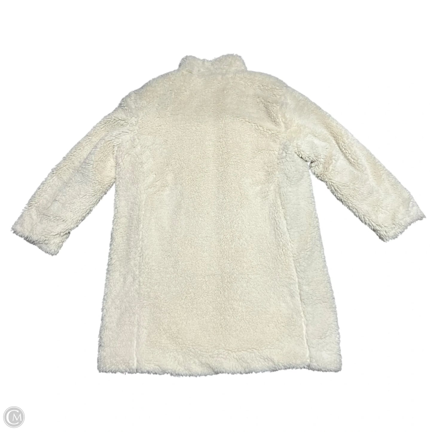 Coat Faux Fur & Sherpa By Gap In Cream, Size: M