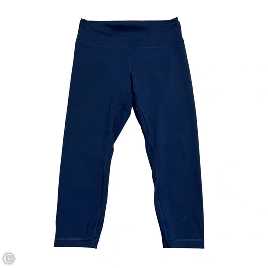 Athletic Leggings By Lululemon In Navy, Size: 12
