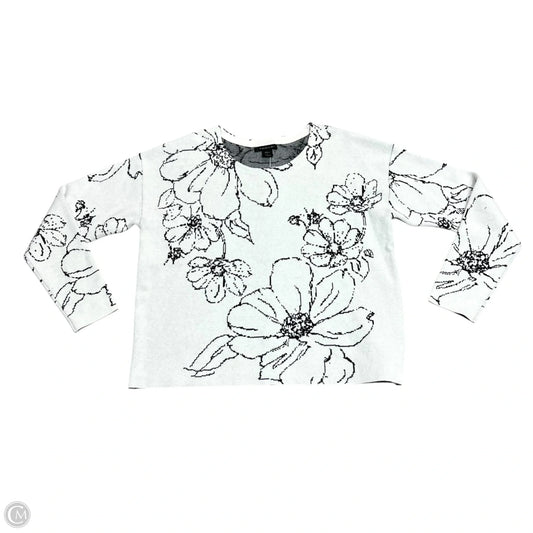 Sweater By Tahari In Black & White, Size: Xl