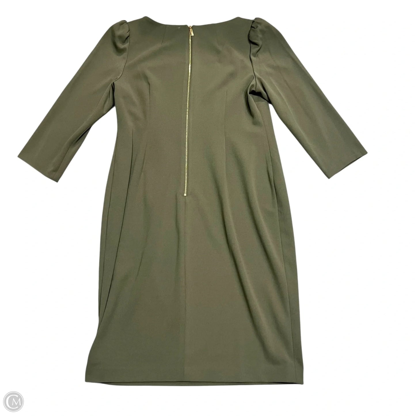 Dress Work By Calvin Klein In Green, Size: L