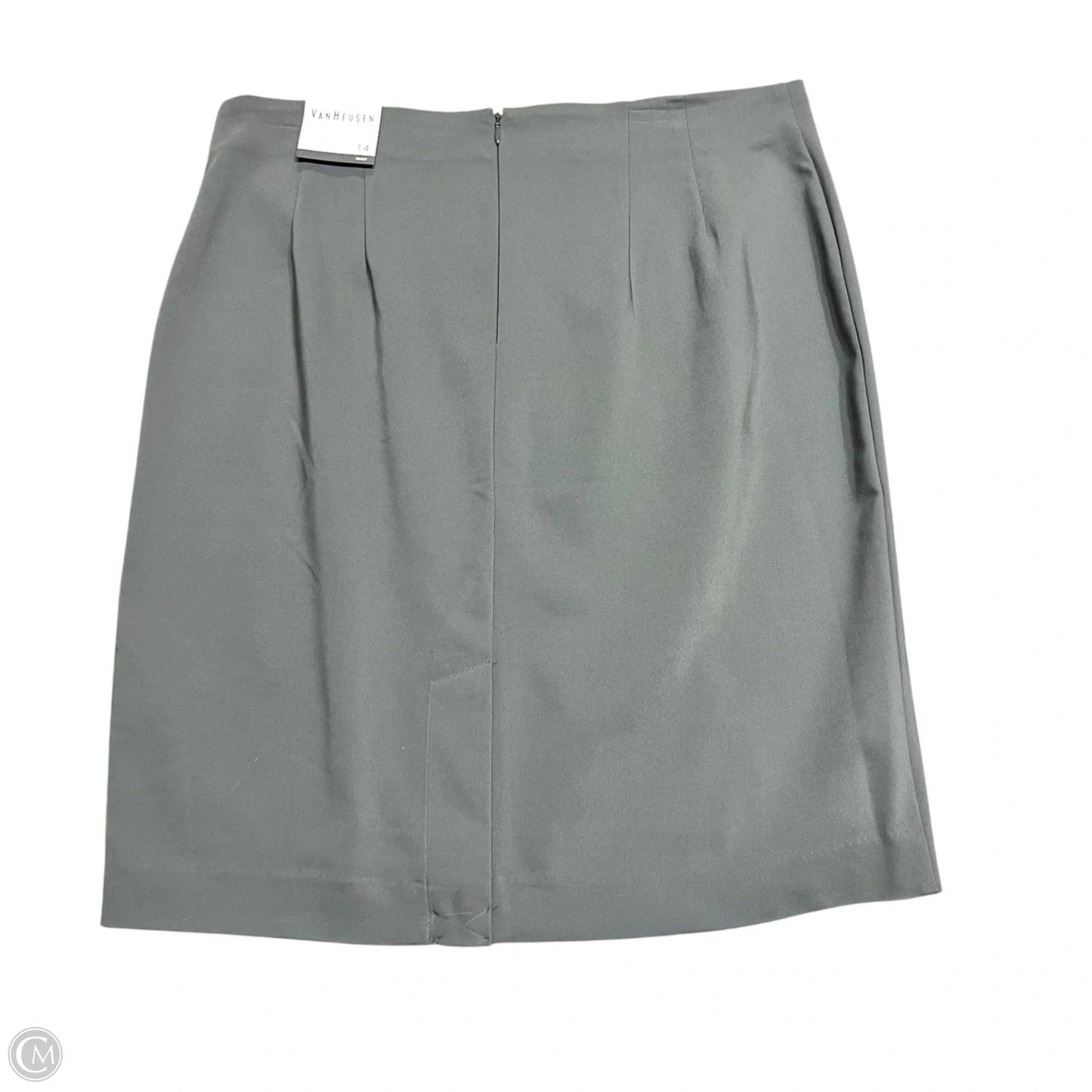 Skirt Midi By Van Heusen In Grey, Size: 14
