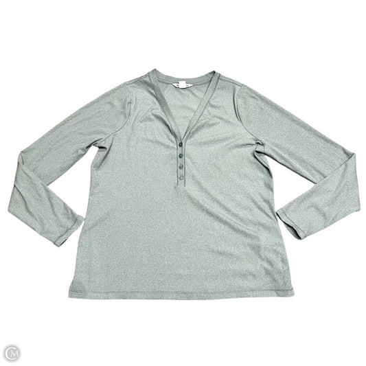 Top Long Sleeve By Athleta In Green, Size: 1x