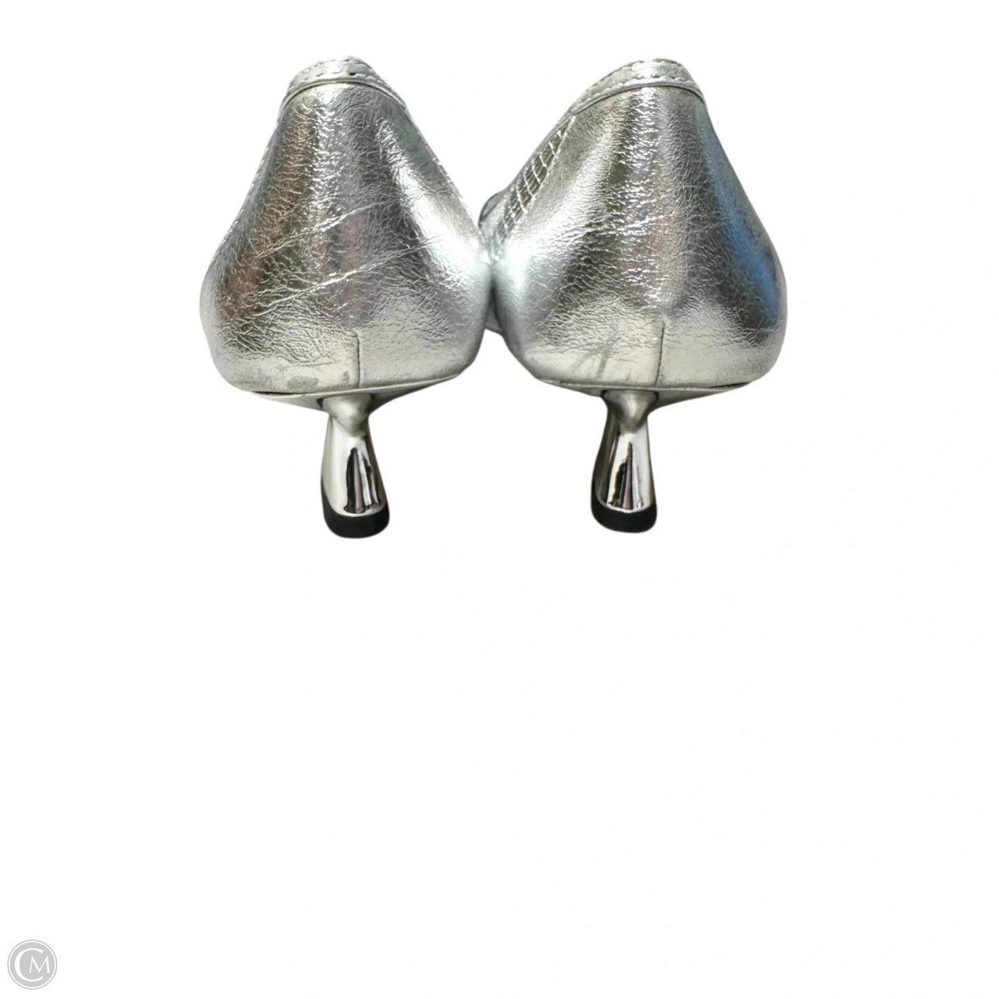 Shoes Heels Kitten By Franco Sarto In Silver, Size: 9