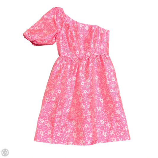 Dress Designer By Lilly Pulitzer In Pink & White, Size: S