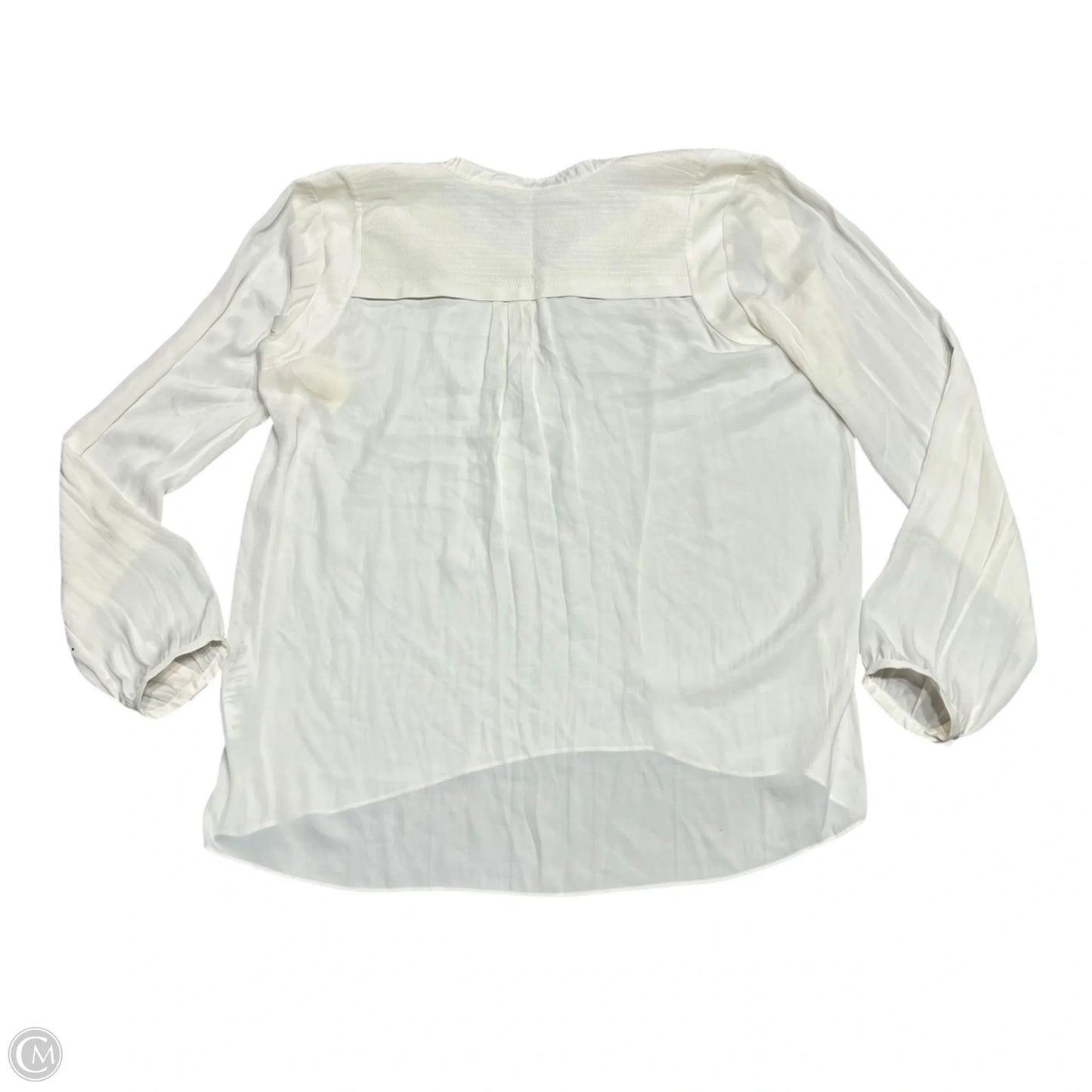Top Long Sleeve By Armani Exchange In Cream, Size: M