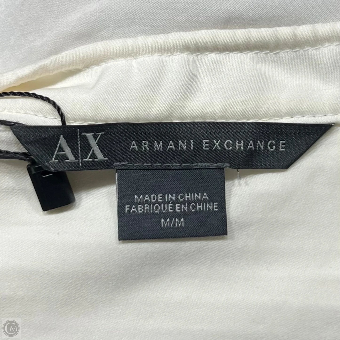 Top Long Sleeve By Armani Exchange In Cream, Size: M