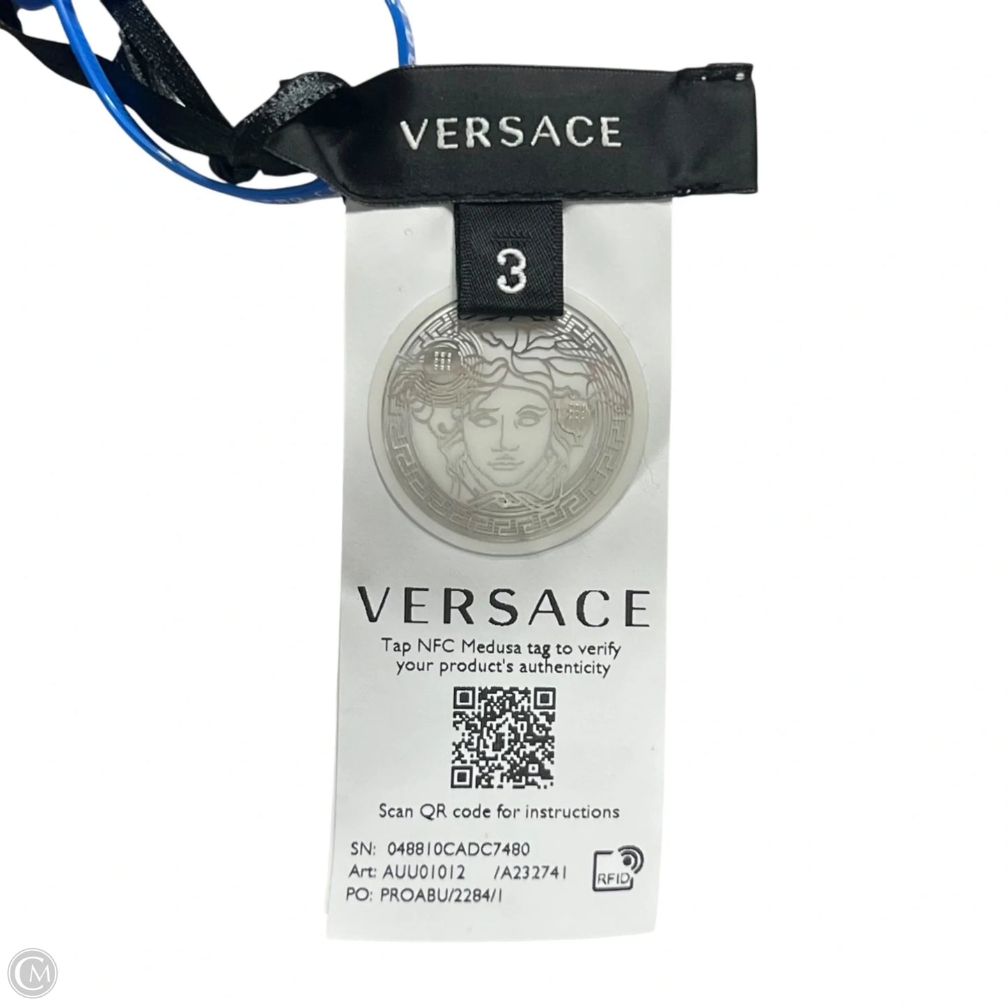 Top Sleeveless Luxury Designer By Versace In White, Size: M