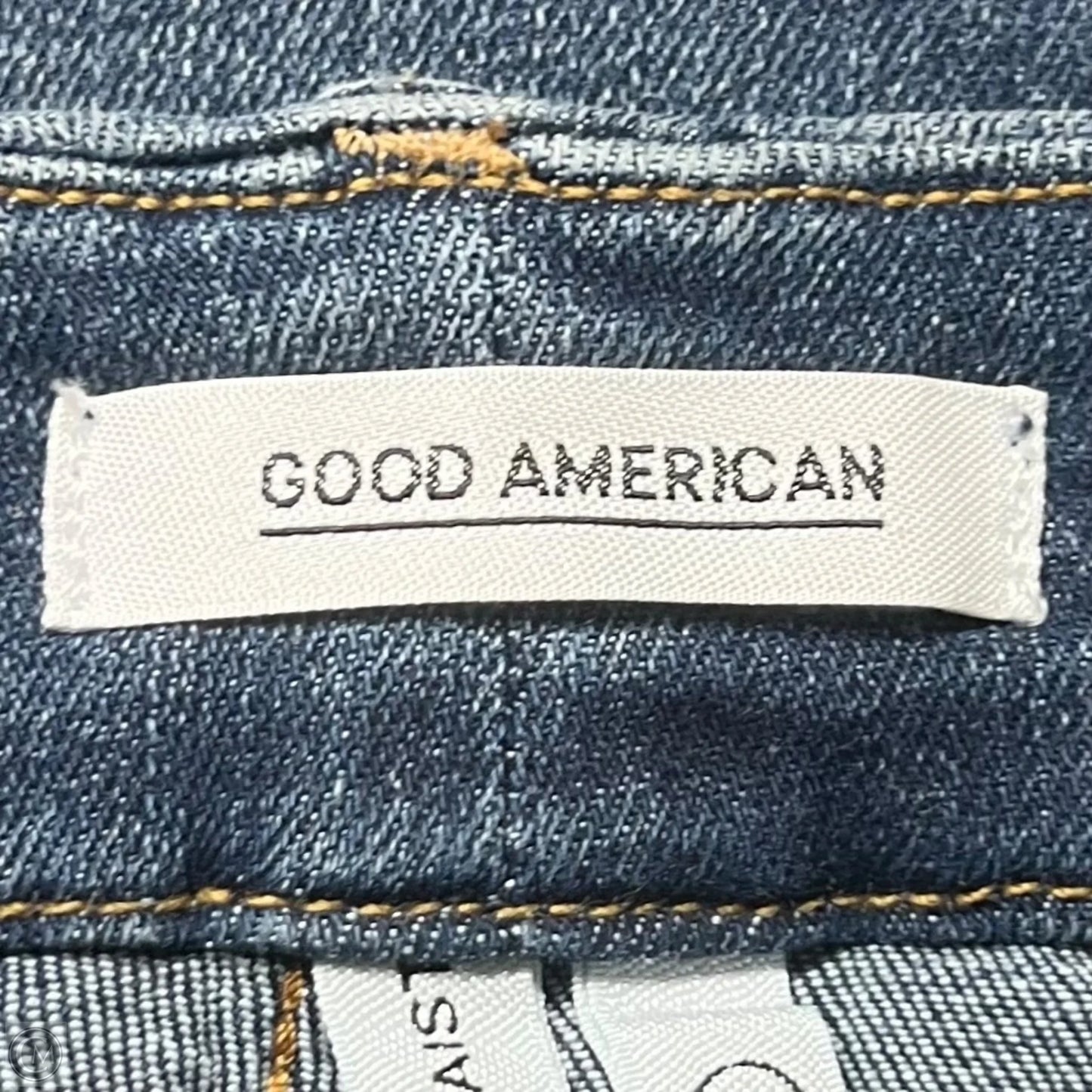 Jeans Straight By Good American In Blue Denim, Size: 10