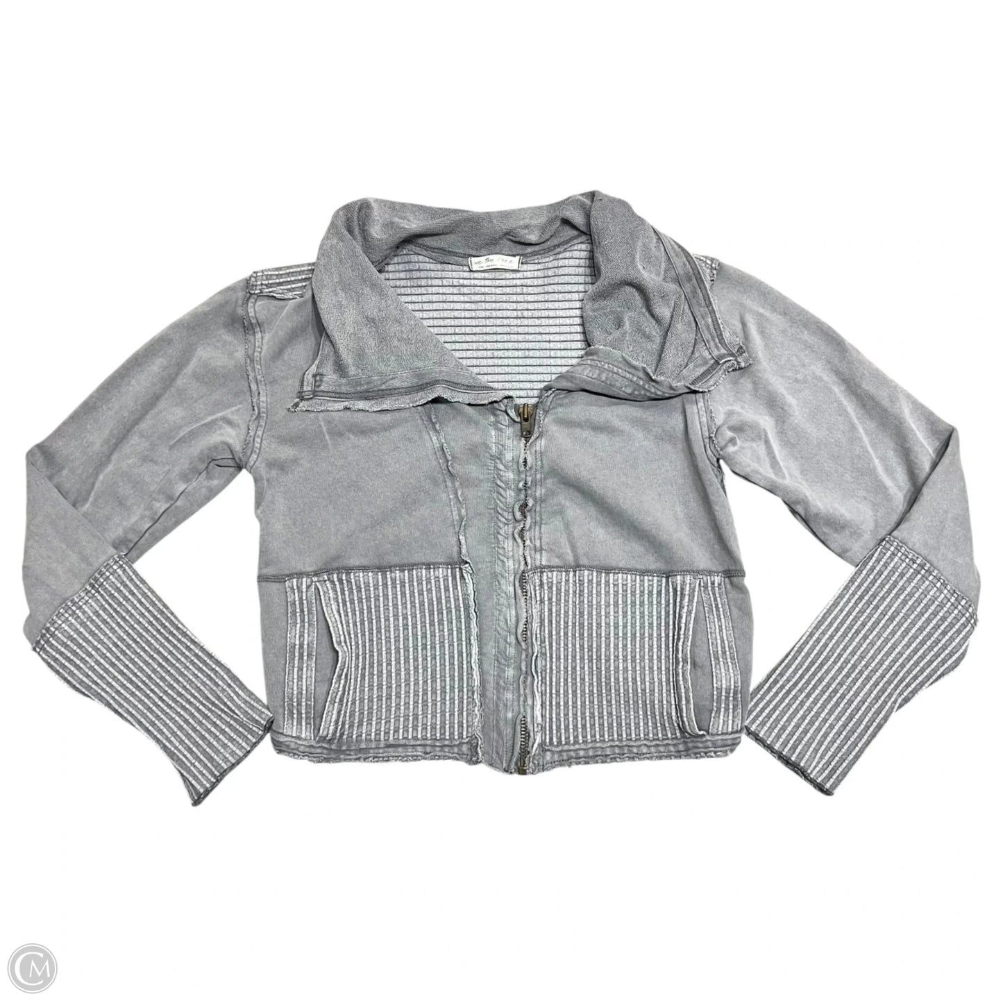 Jacket Moto By We The Free In Grey, Size: S