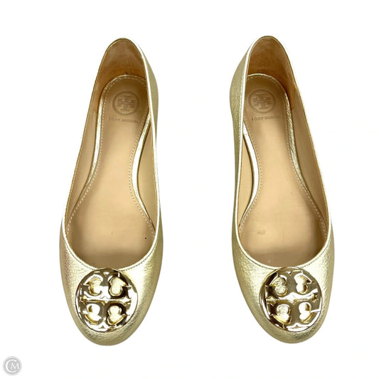 Shoes Designer By Tory Burch In Gold, Size: 6.5