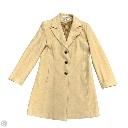 Coat Peacoat By Larry Levine In Beige, Size: M