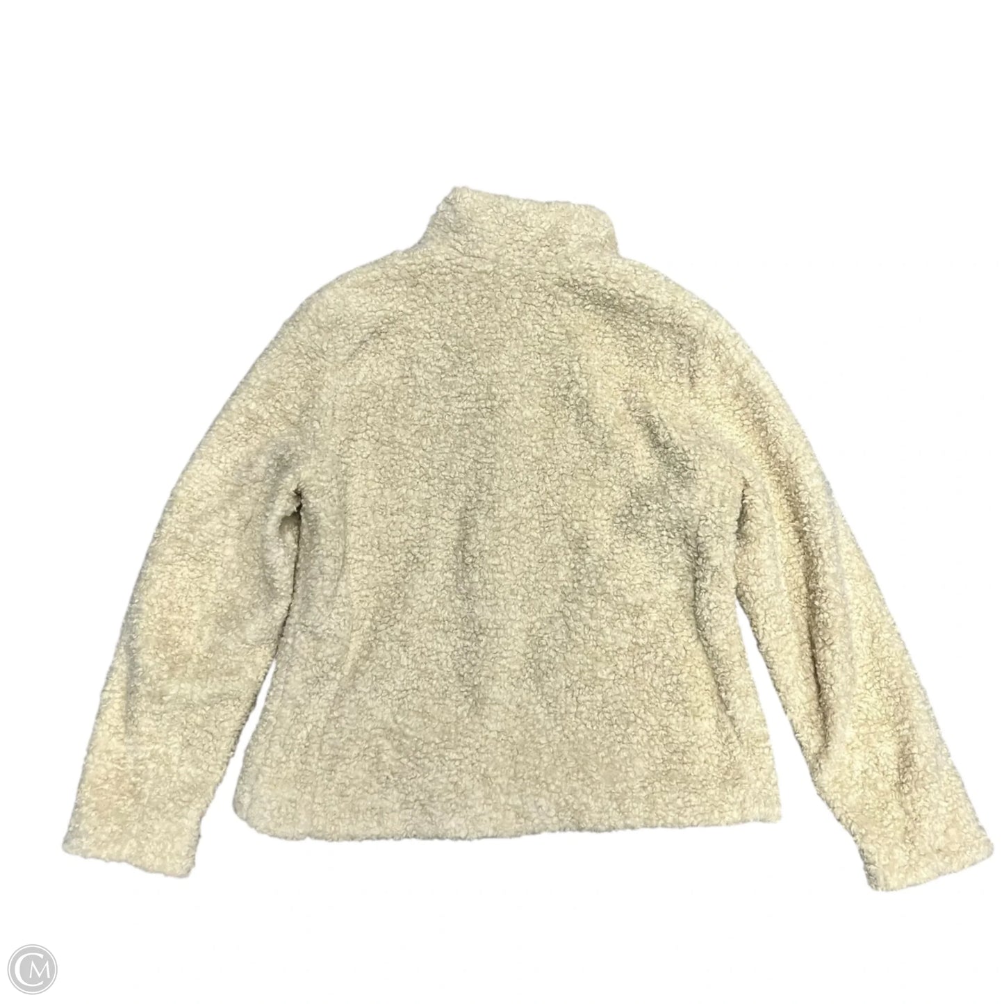 Jacket Faux Fur & Sherpa By Pendleton In Blue & Cream, Size: M