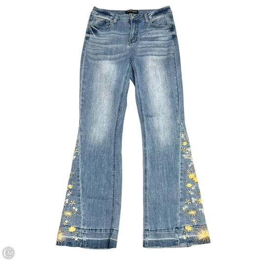 Jeans Flared By Ashley Mason In Blue Denim, Size: 6