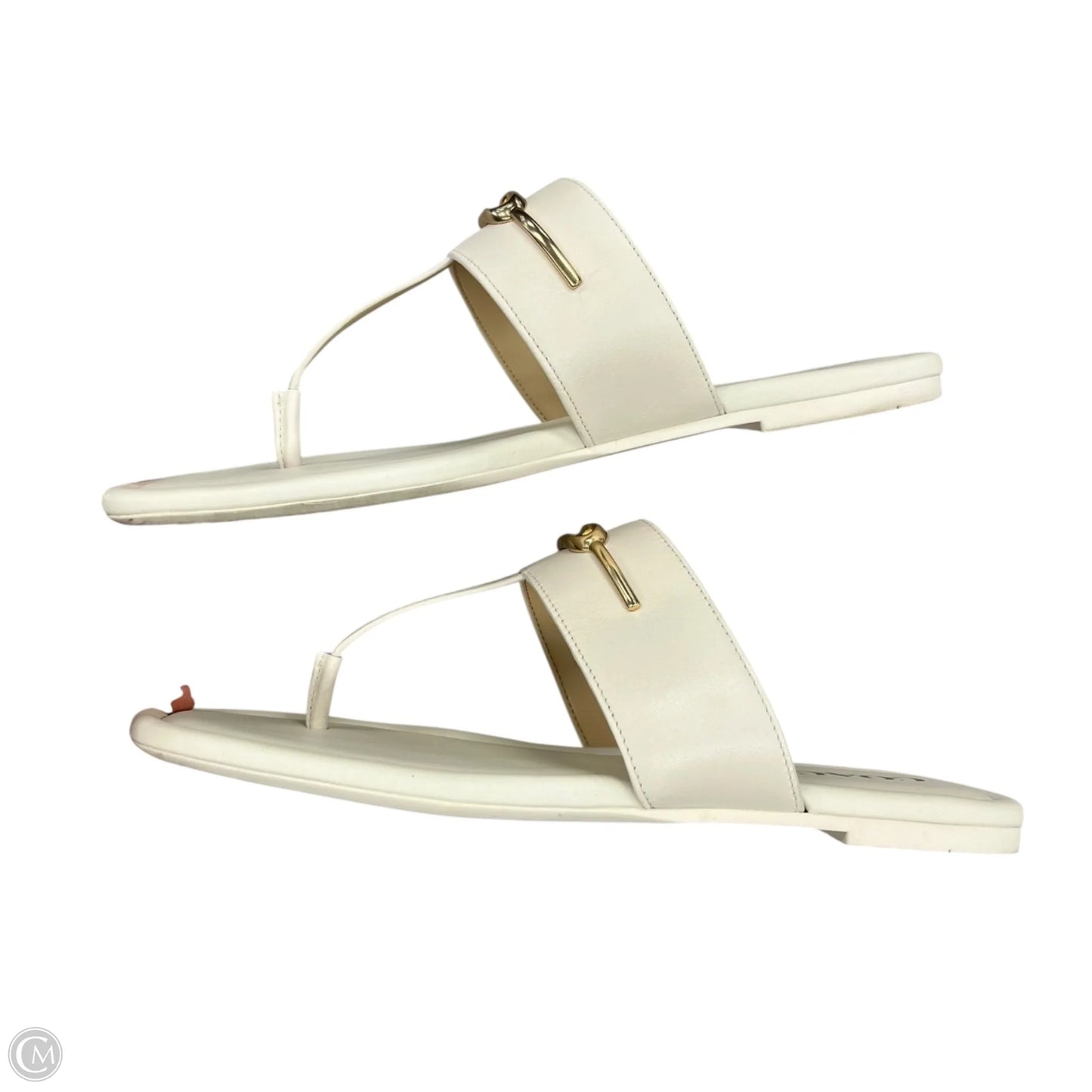 Sandals Designer By Coach In Cream, Size: 9