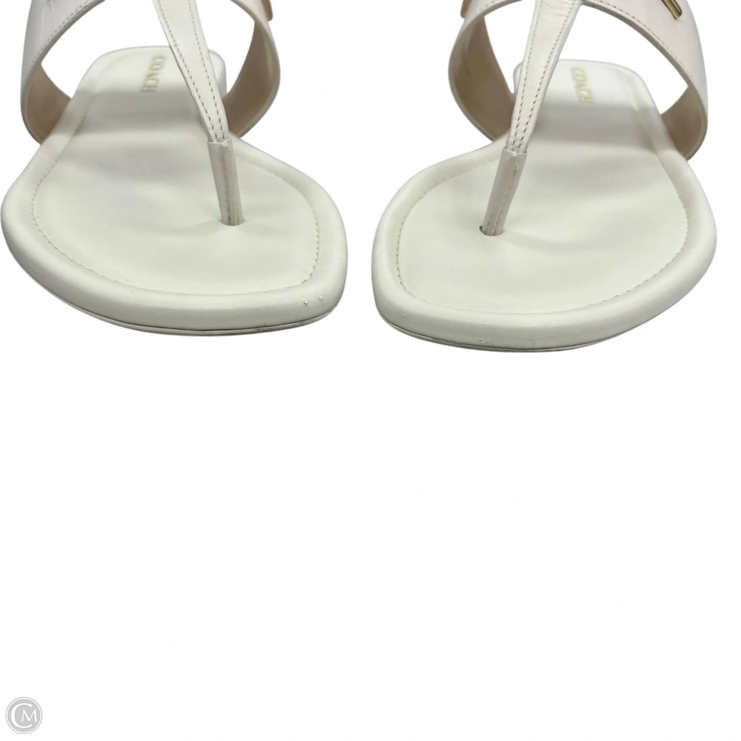 Sandals Designer By Coach In Cream, Size: 9