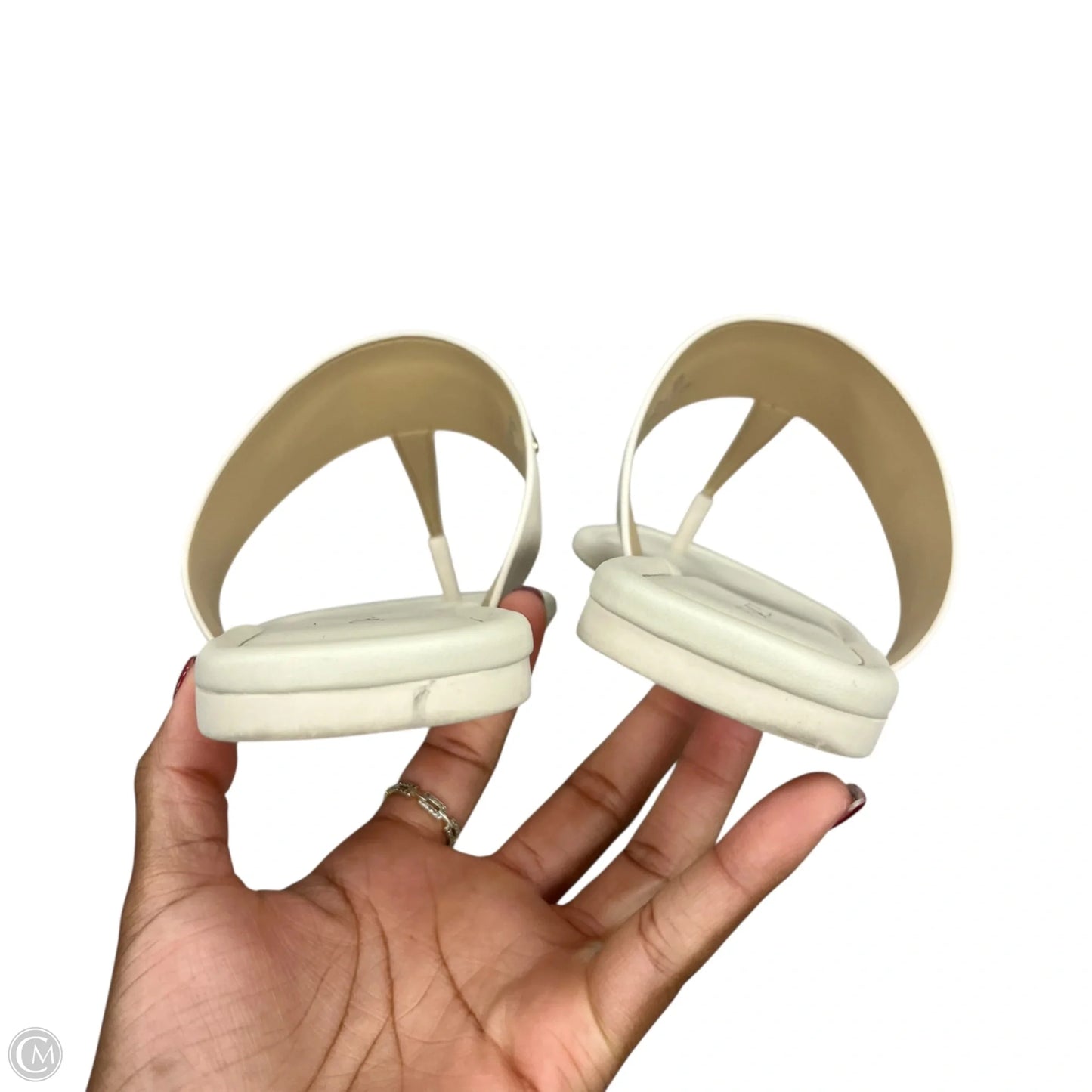 Sandals Designer By Coach In Cream, Size: 9