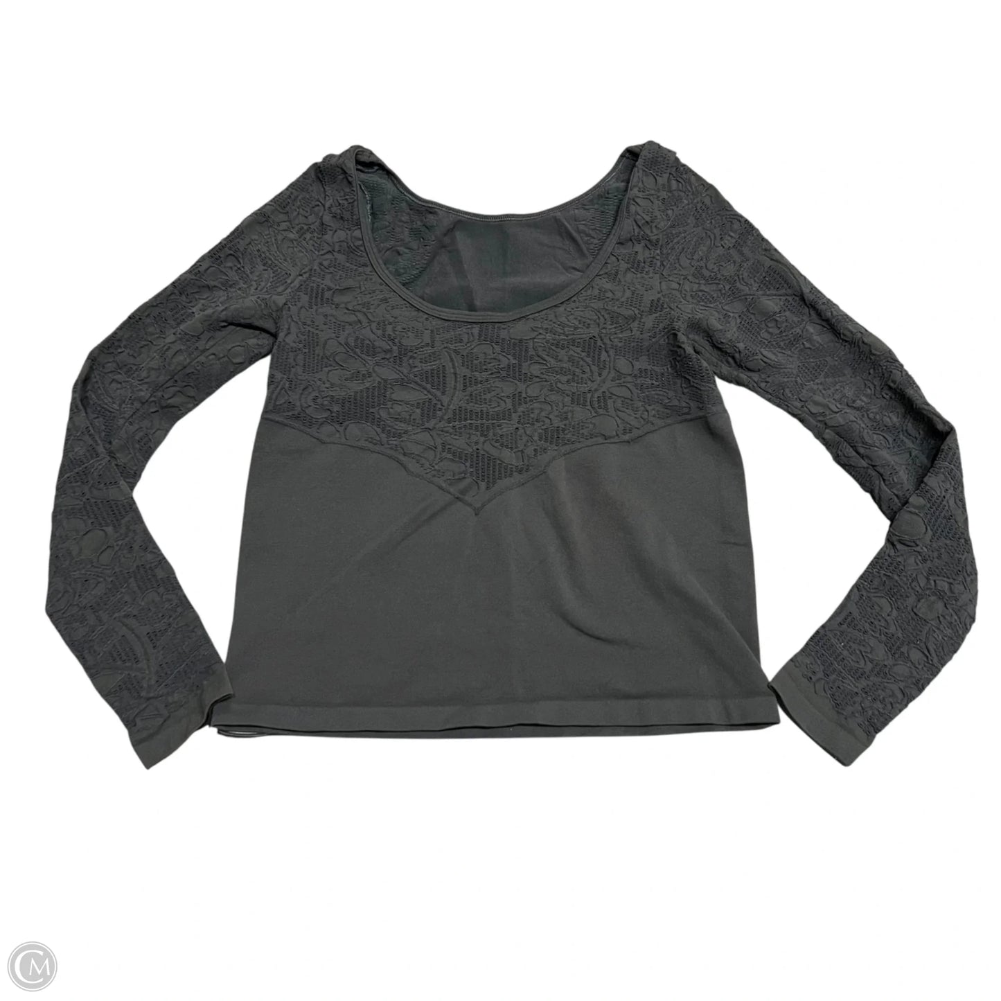 Top Long Sleeve Basic By Anthropologie In Grey, Size: S