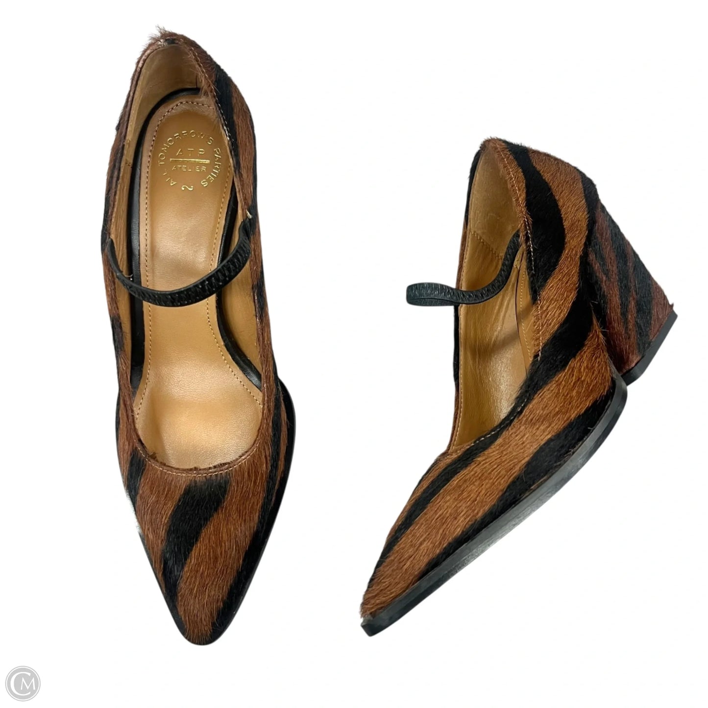 Shoes Heels Block By All Tomorrow Parties In Zebra Print, Size: 6.5