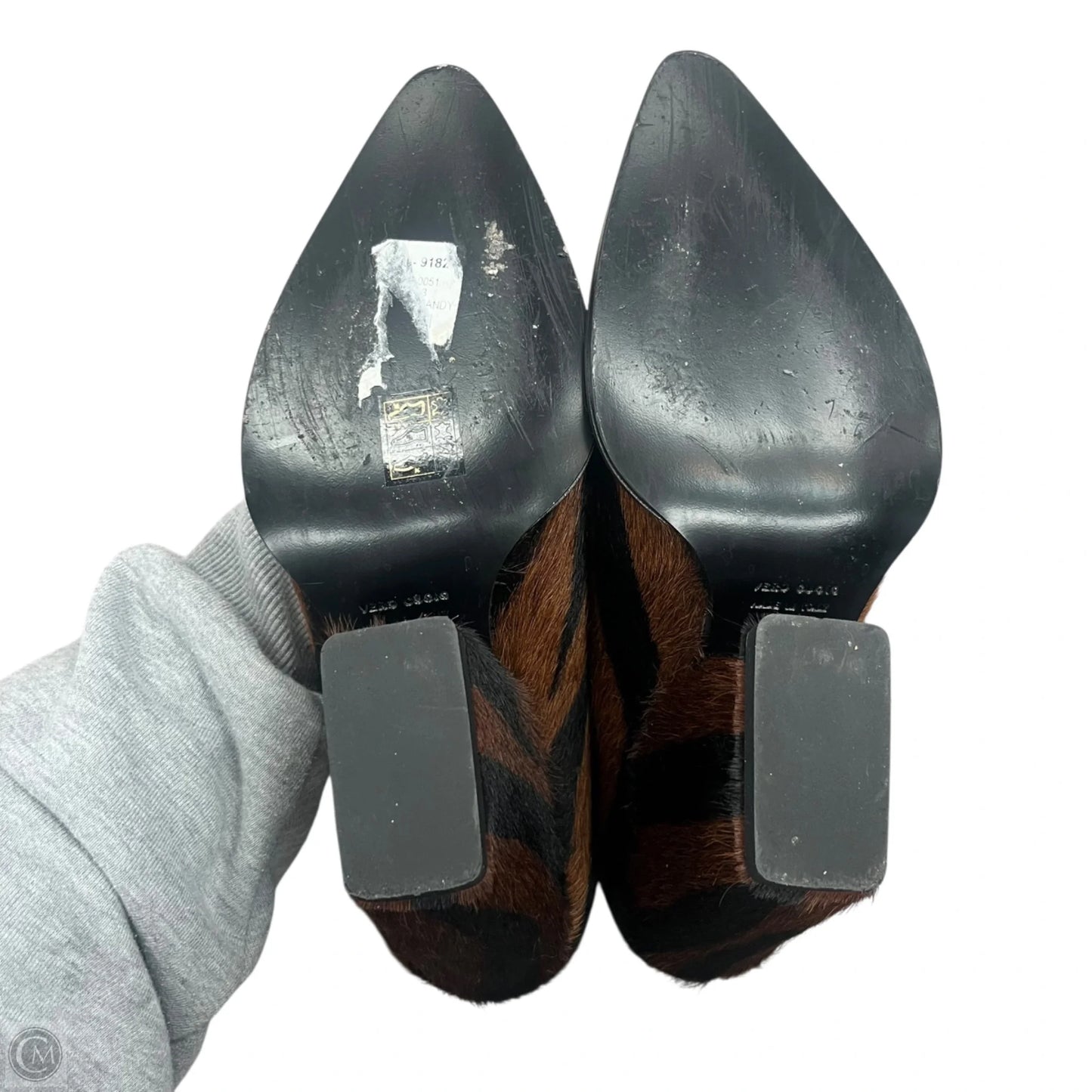 Shoes Heels Block By All Tomorrow Parties In Zebra Print, Size: 6.5